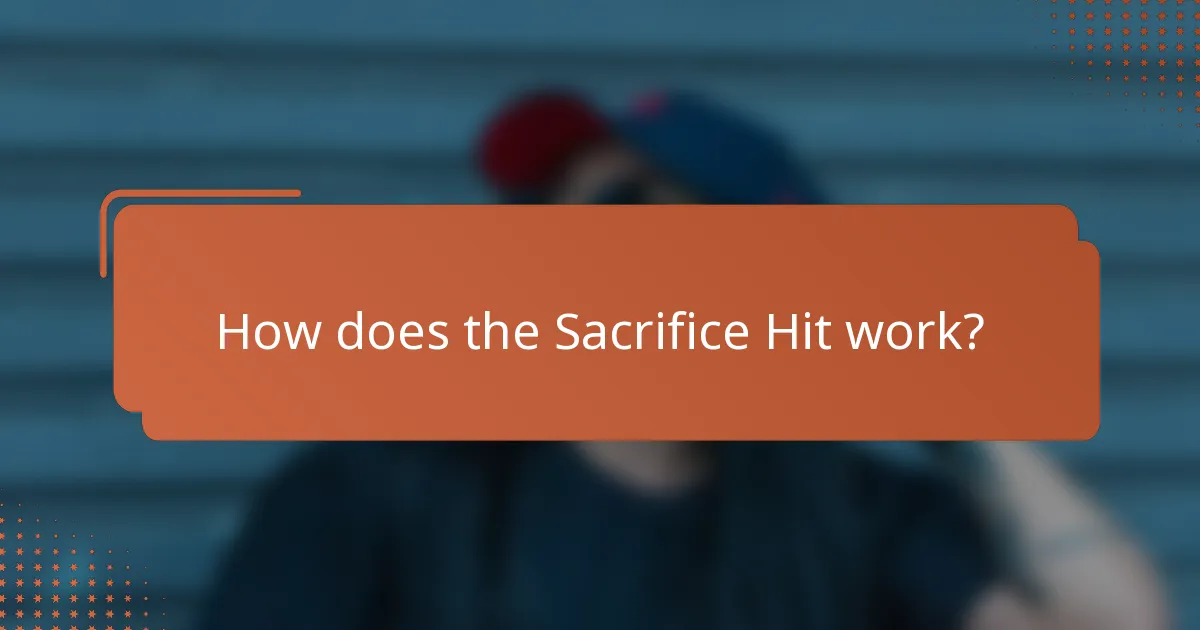 How does the Sacrifice Hit work?