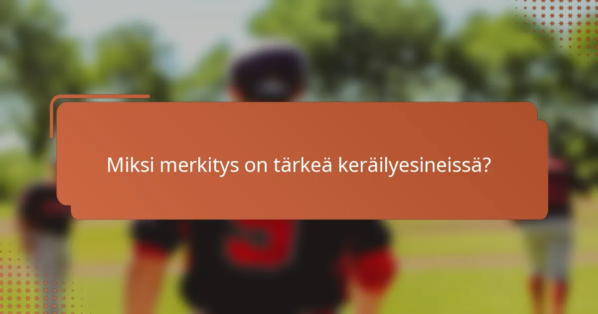 Miksi merkitys on tärkeä keräilyesineissä?
